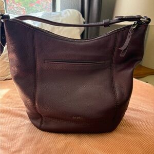 The sak Leather Hobo Bag- purple